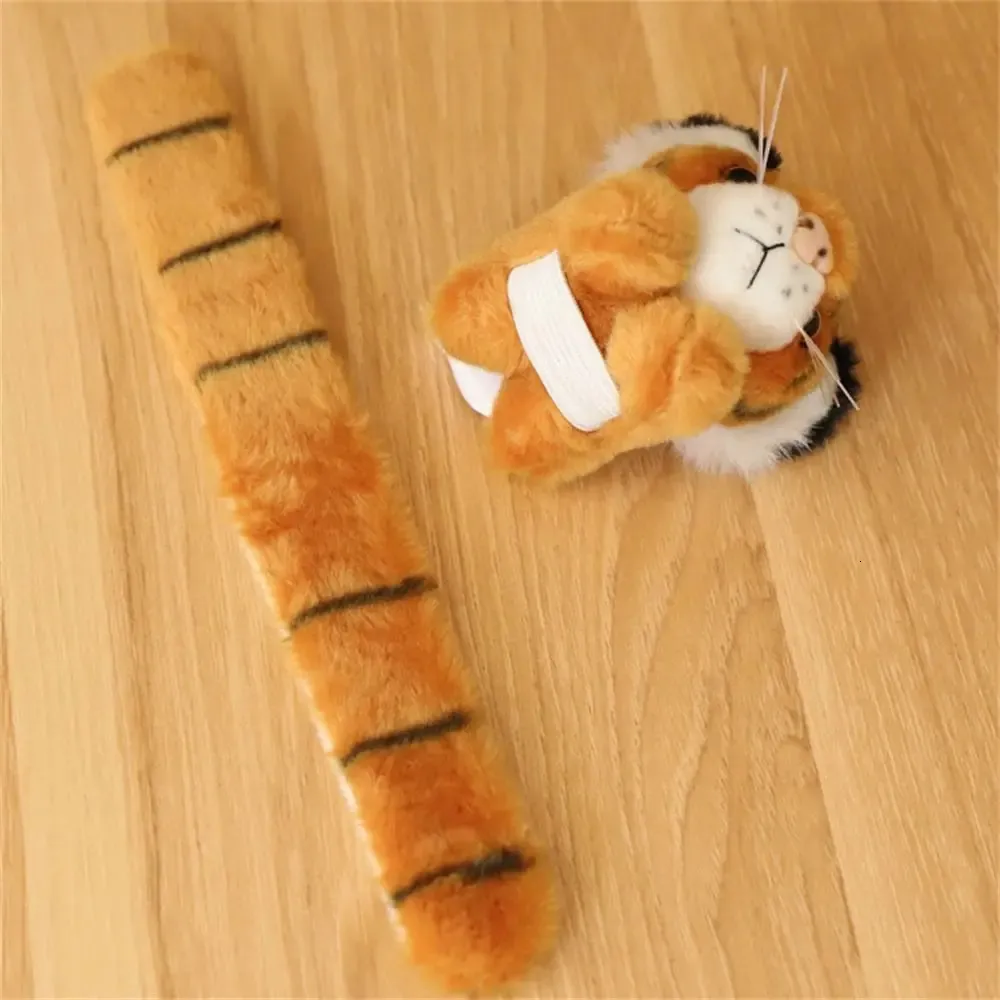 TOYANDONA Pulsera Slap De Tigre – Franela Y Algodón, Multicolor, Para Fiestas, Disfraces Y Juegos Infantiles