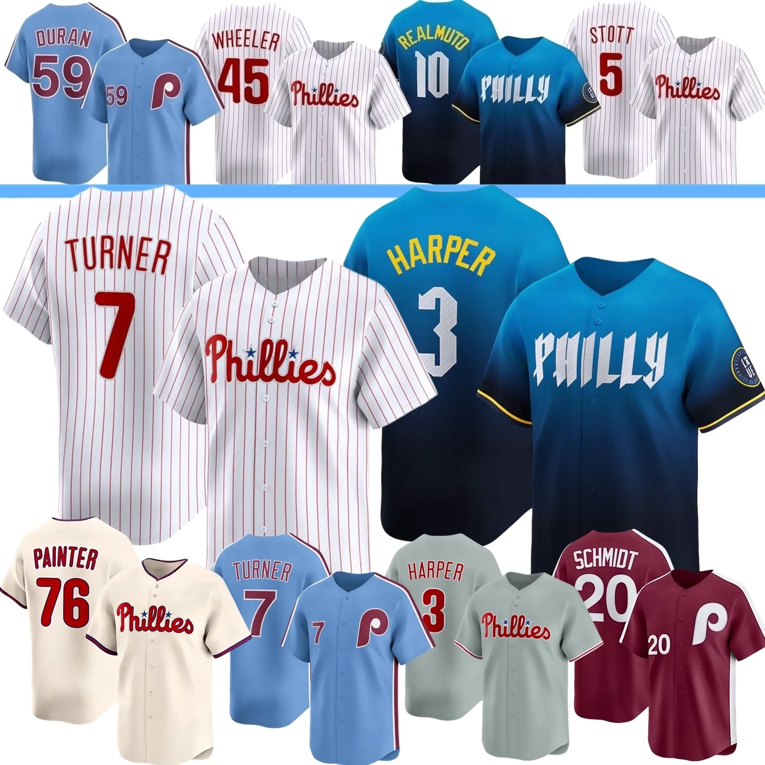 Maillots de joueur de baseball garçon