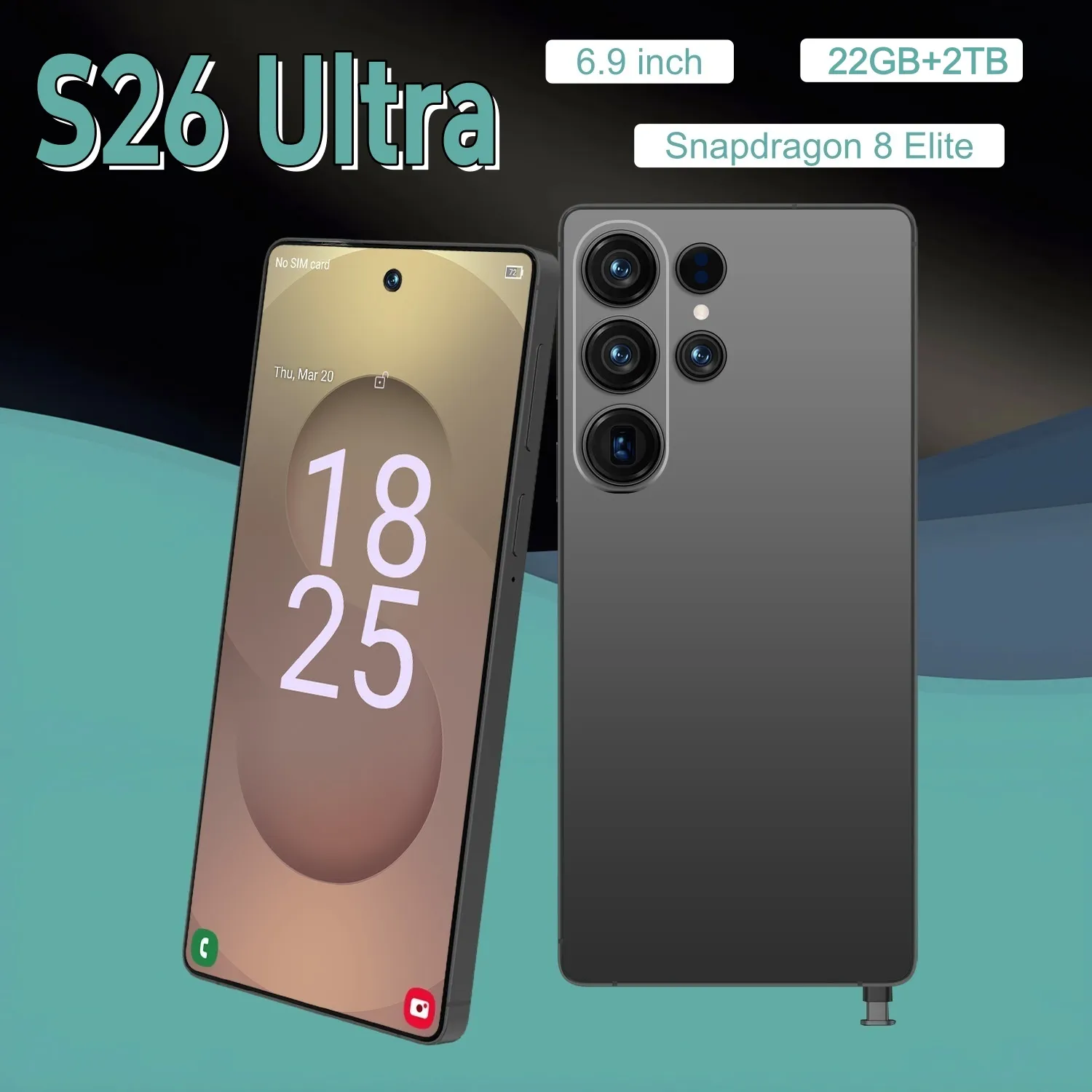 New S26 Ultra 5G Smartphone   Snapdragon 8 Elite... 