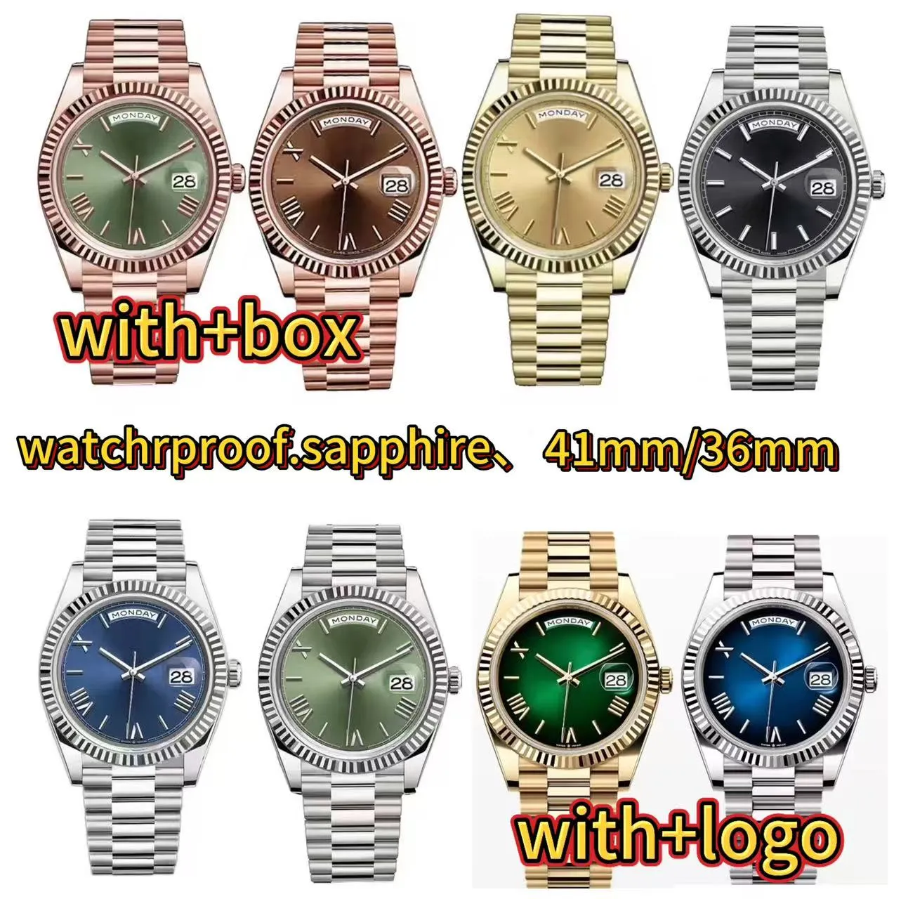 トップデザイナー メンズ デイトウォッチ 41mm 2813 自動巻き