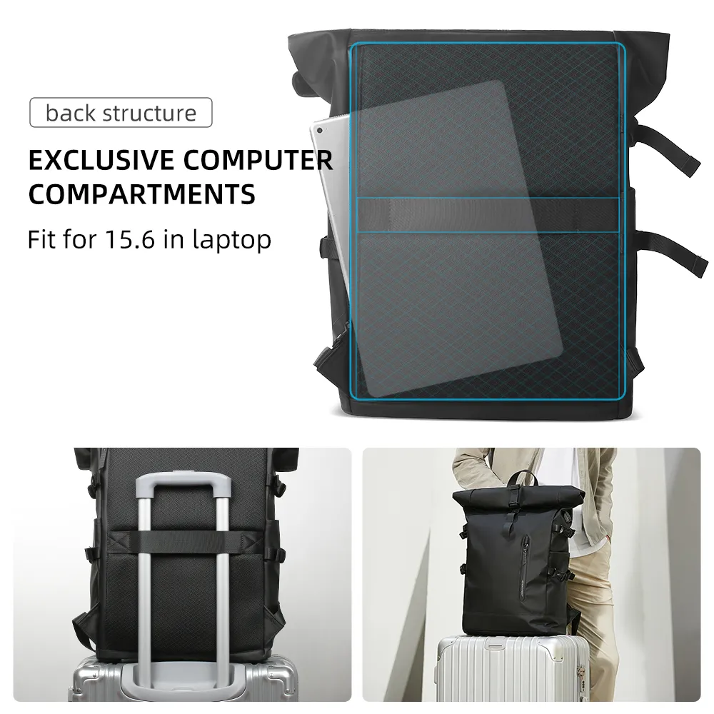 18 inch expandable laptop backpack Highbury 18-Inch Black Expandable Cabin Backpack  Laptop Rucksack with USB  Charging Port  Willys Wallets