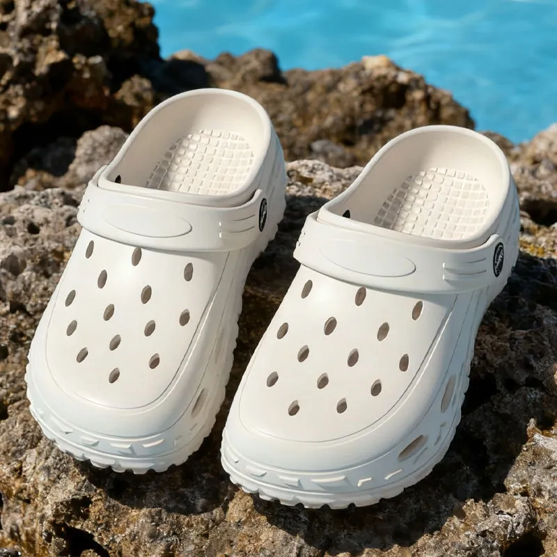 New Hot Selling Men's Women's Breathable Hollow Sandals Non Slip Lightweight Beach Garden Shoes With Adjustable Shoulder_vogvips.com