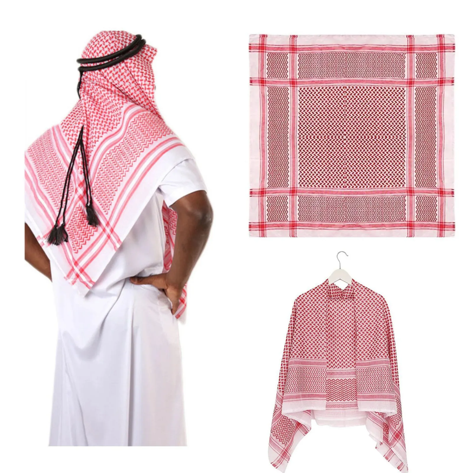 Arabic Muslim Keffiyeh Arabic Head Scarf Male With... From Shen8409, $6 ...