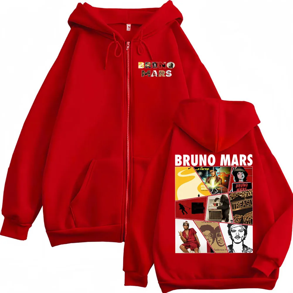 Bruno Mars The Romantic Tour Zipper Hoodie 2026 Pop From