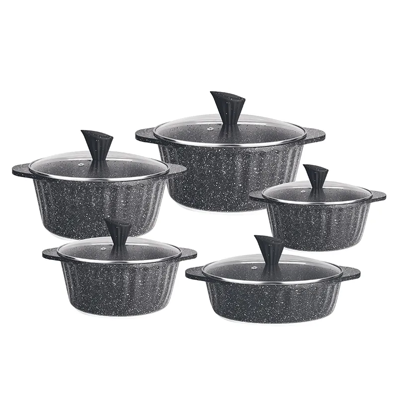 Custom Nonstick Cast Aluminum Granite Stone Cookware... 