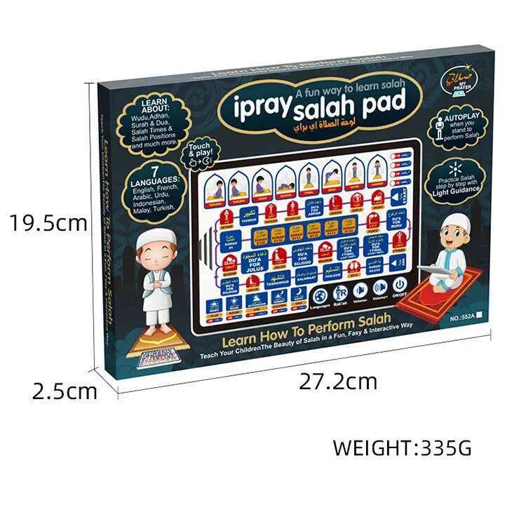 Kids Islamic Salah Learning 7-Language Step-by-Step Prayer Guide Educational ToyLearning Quran Children's Player Pad