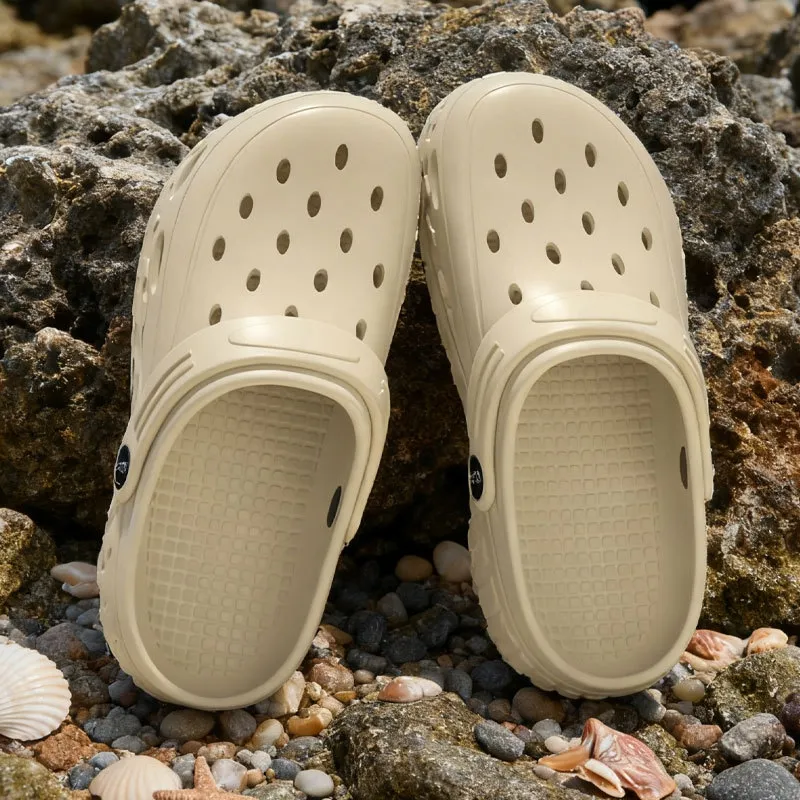 New Hot Selling Men's Women's Breathable Hollow Sandals Non Slip Lightweight Beach Garden Shoes With Adjustable Shoulder_vogvips.com