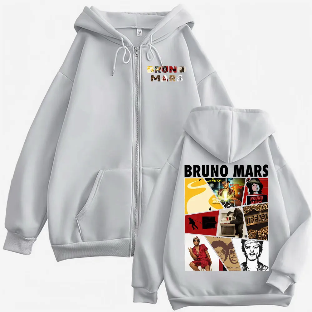 Bruno Mars The Romantic Tour Zipper Hoodie 2026 Pop From