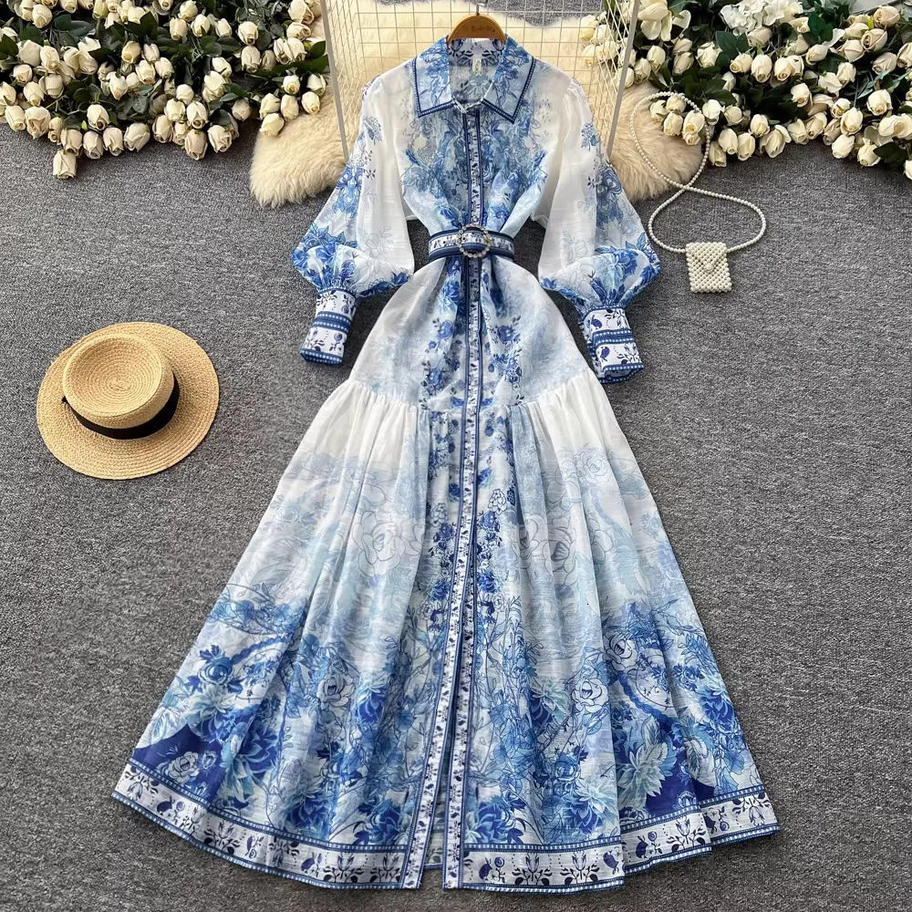 navy blue dress for baby girl Solid Dresses for Women 2024 Mock Neck Long Sleeve Pleated A Line Dress  Elegant High Waist Maxi Dress with Belt Black at Amazon Women's Clothing  store main image 1