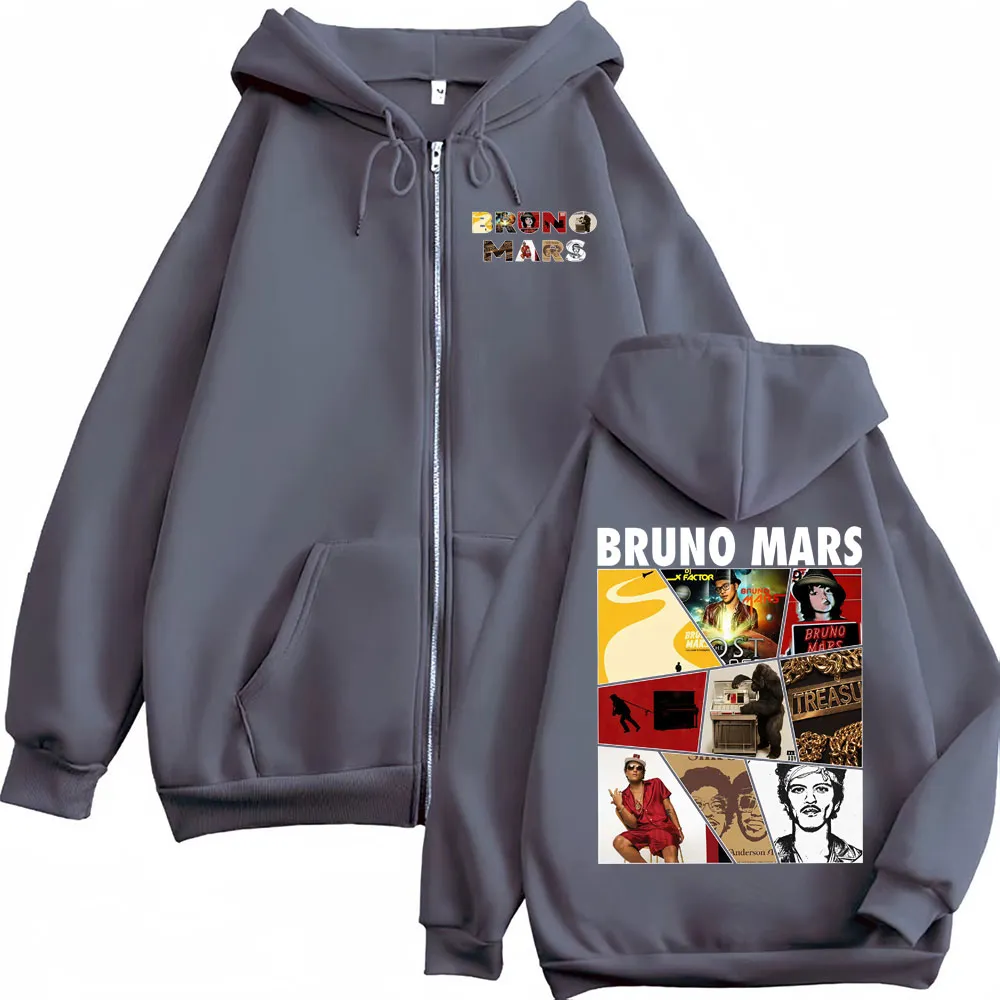 Bruno Mars The Romantic Tour Zipper Hoodie 2026 Pop From