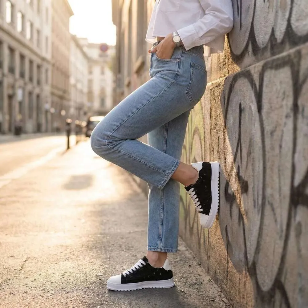 Okimoz Casual Running Sneaker Designer Shoes Black Denim Distressed Platform Sneakers Outdoor Sport Tennis Unisex Mesh_voghion.com