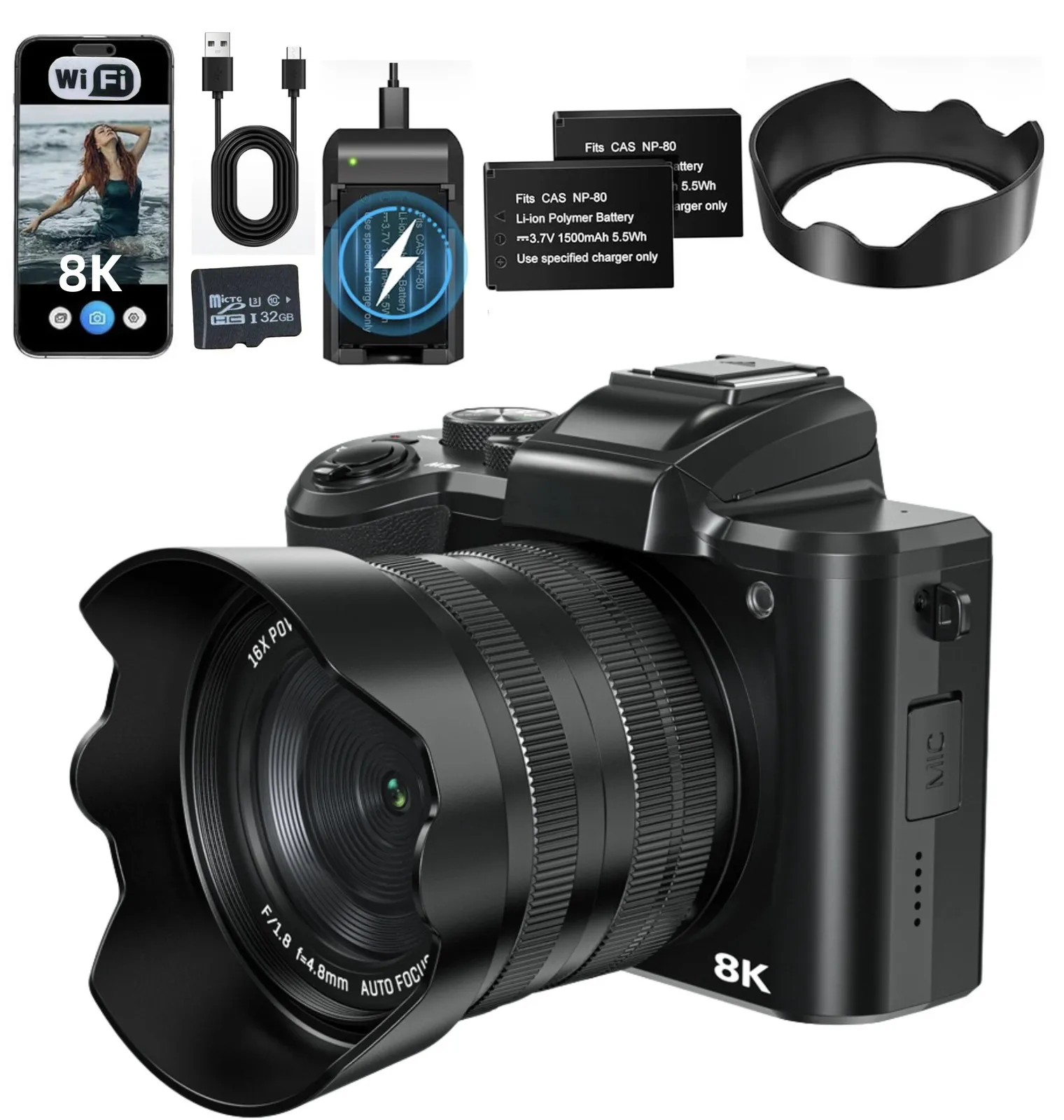 Computer Digital Camera Digital Cameras 24X Optical Zoom Professional DSLR... From Kang04, $340 ...