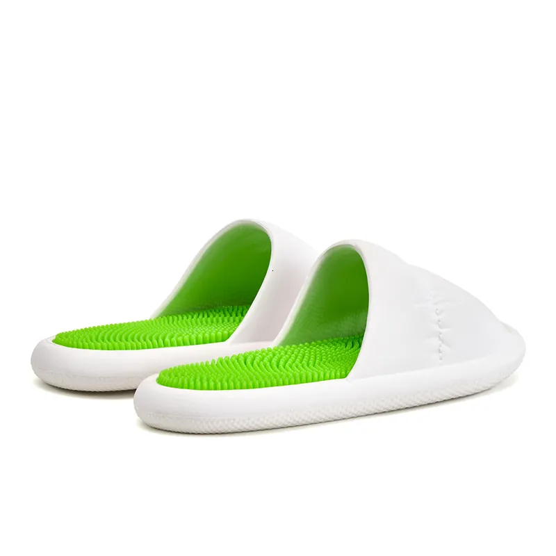 Design Women's Comfortable Lightweight EVA Slides For Home Sandals Acupressure Massage Slippers Non Slip Solid Slide_voghion.com