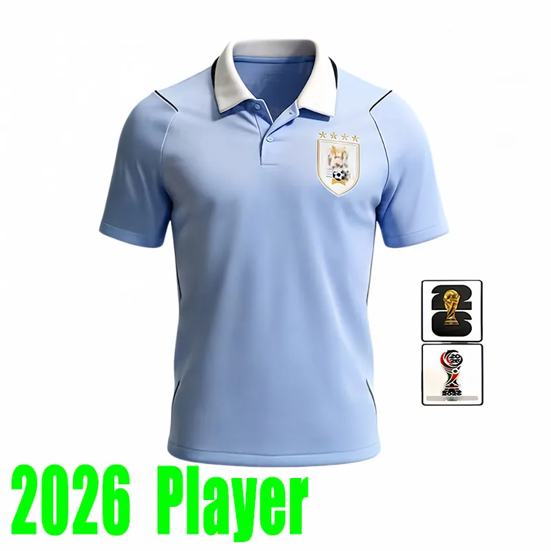 ウルグアイ代表2026年 レプリカユニフォーム　スアレス　ワールドカップ 2026 ワールドカップウルグアイホームアウェイファン男性子供キット