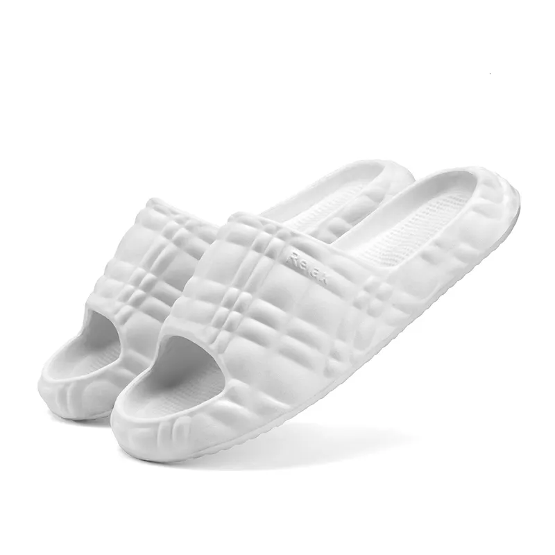 Women's Fashion Grid Design Slippers Comfortable Lightweight EVA Slides For Home Sandals Fashionable Non Slip Solid_voghion.com