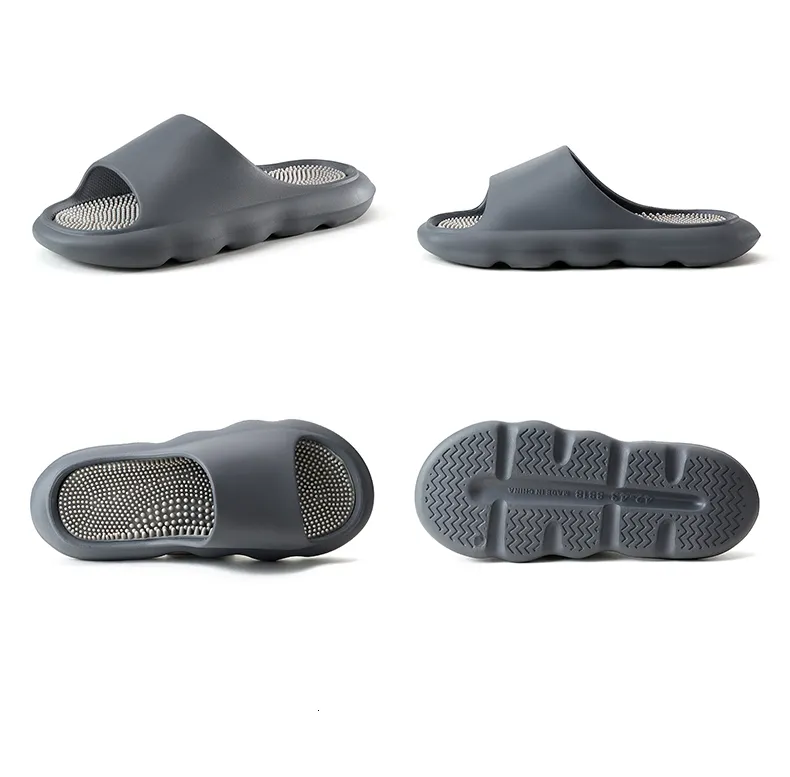 Non-slip Eva Massage Sandals Open Toe Thick Sole Beach Slides_voghion.com
