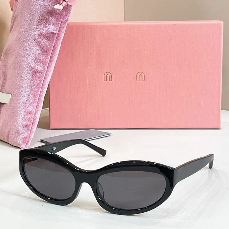 Mens Narrow Oval Cat Eye Sunglasses Full Acetate Frame  display picture 1