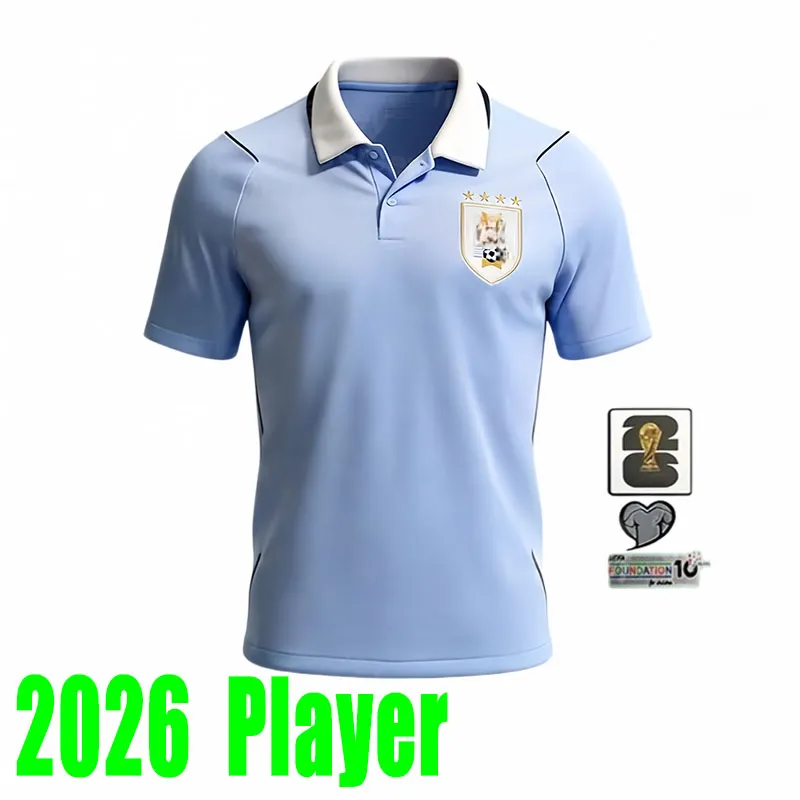 2026 ワールドカップウルグアイホームアウェイファン男性子供キット