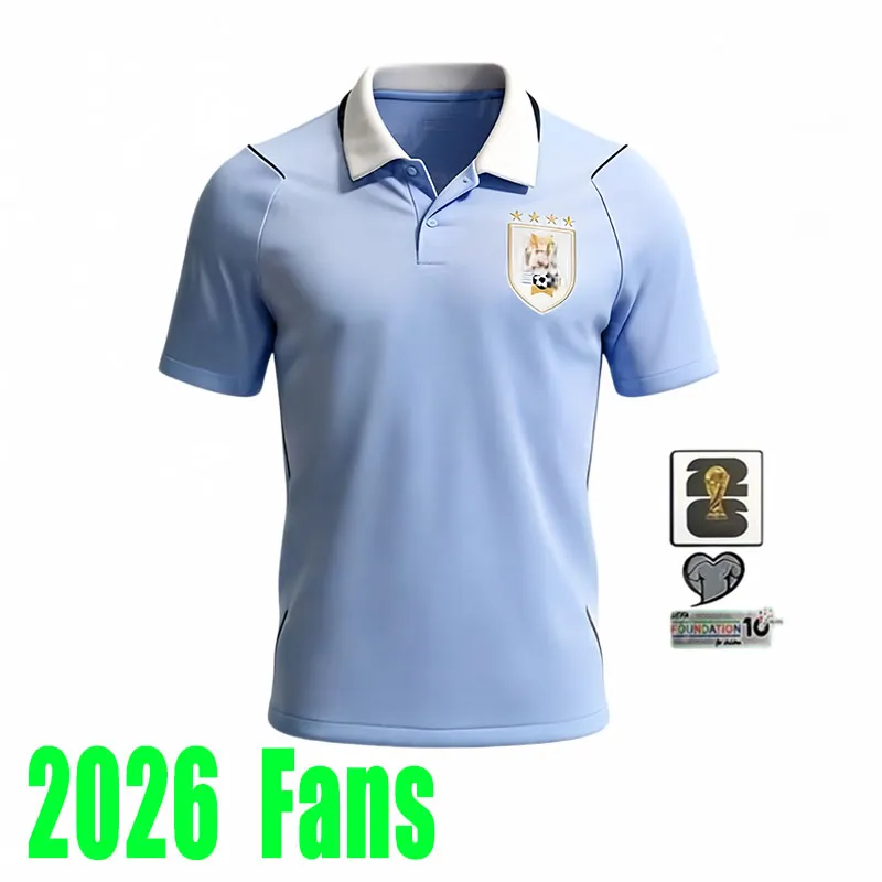 2026 ワールドカップウルグアイホームアウェイファン男性子供キット