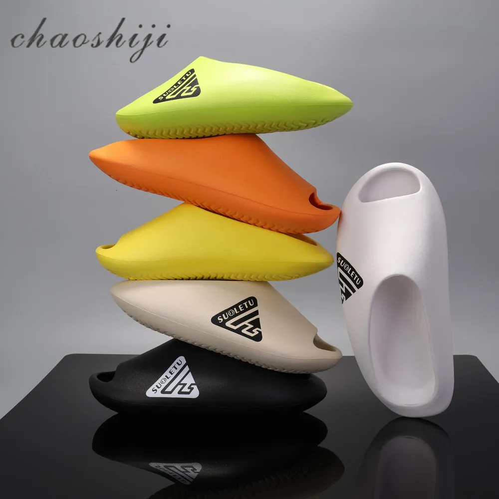 Designer Slides Free Shipping Colorful EVA Slippers Couple Ultra Light Summer Outdoor Sandals Non Slip Solid Slide Daily_voghion.com