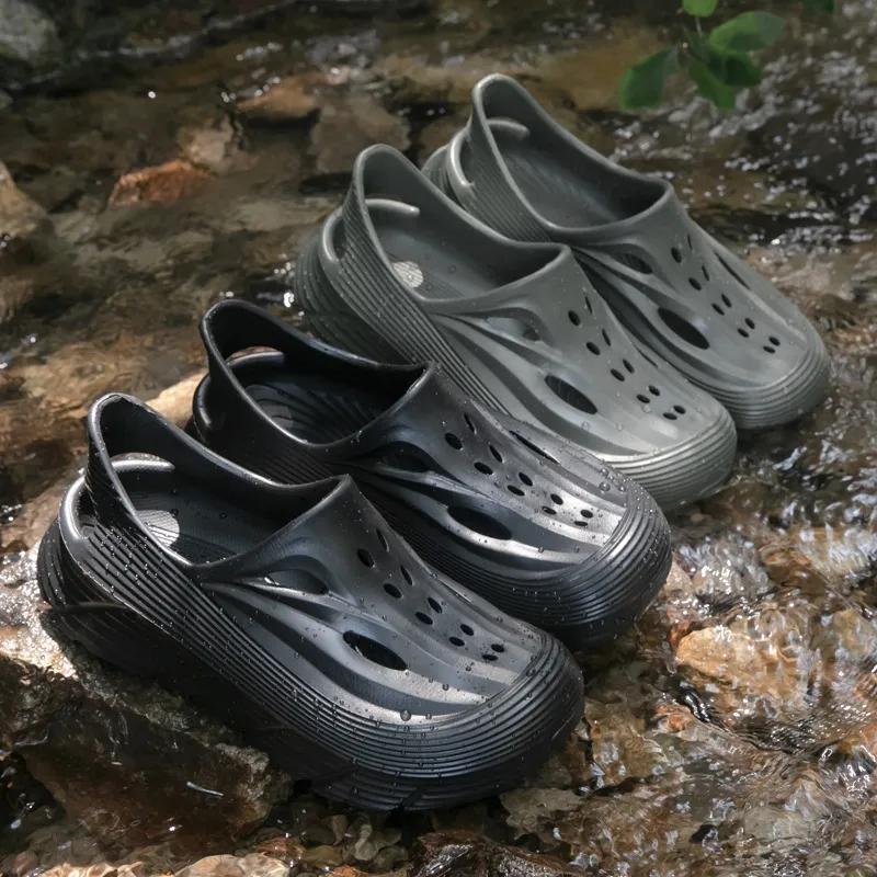 2026 New Hot Selling Men's Outdoor Slippers Thick Soled Hiking Sandals Breathable Quick Drying Water Lightweight Anti_voghion.com