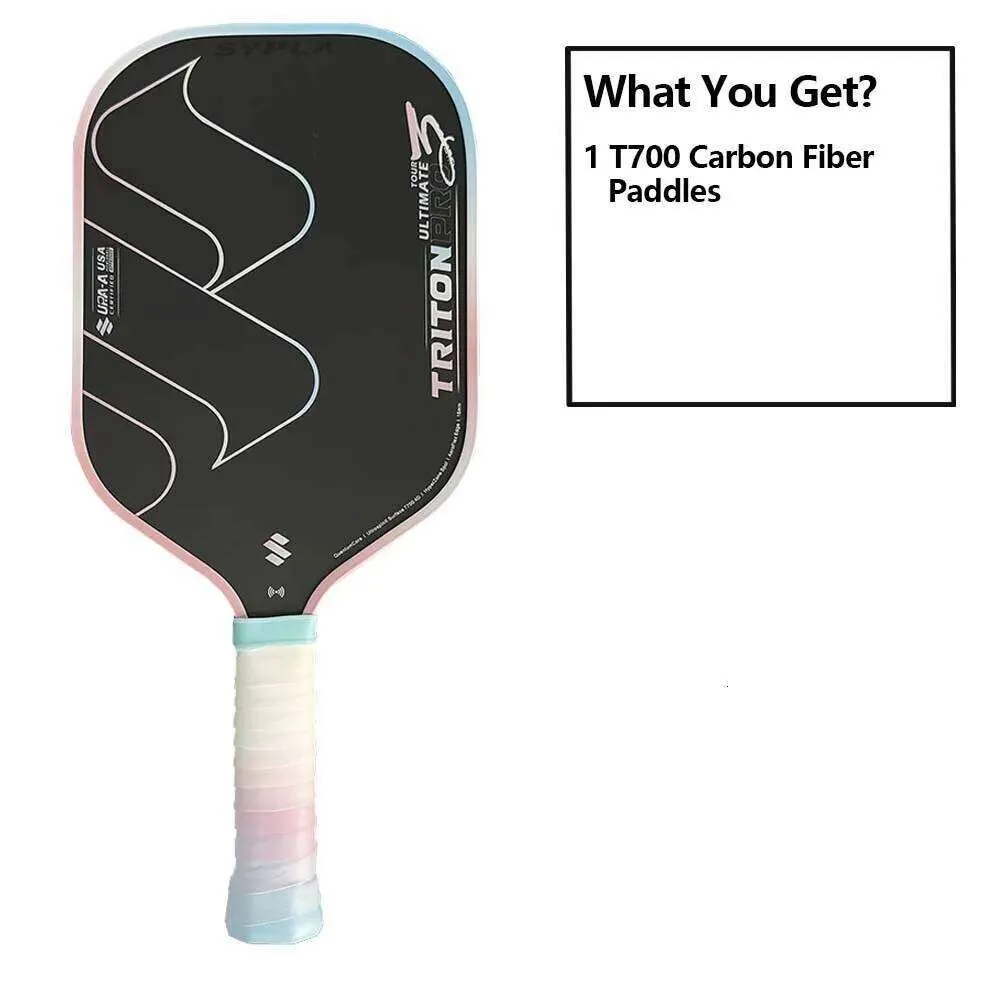 Pagaie Pickleball Fibre Carbone T700 – Noyau 16mm, Surface Texturée – 226g – Pour Pros Et Intermédiaires