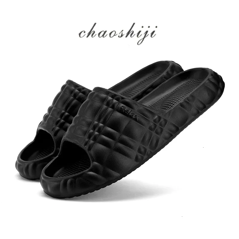 Women's Fashion Grid Design Slippers Comfortable Lightweight EVA Slides For Home Sandals Fashionable Non Slip Solid_voghion.com