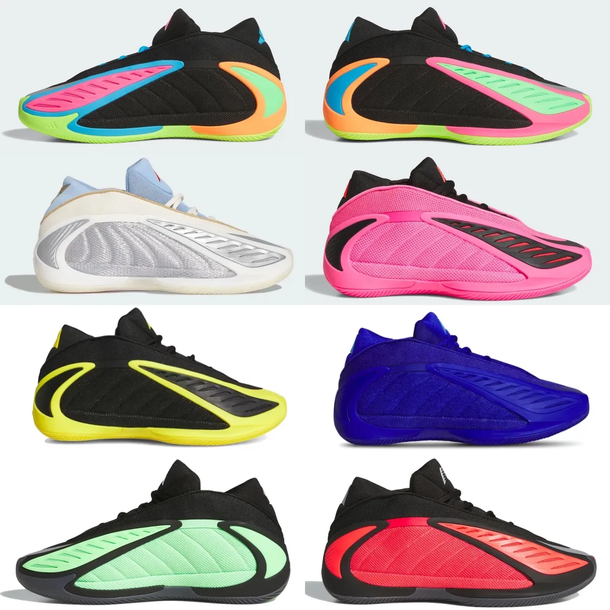 Us7 Color Anthony Edwards 2 Black Multi Color GS Lucid Blue Thunder Bruce Lee ...