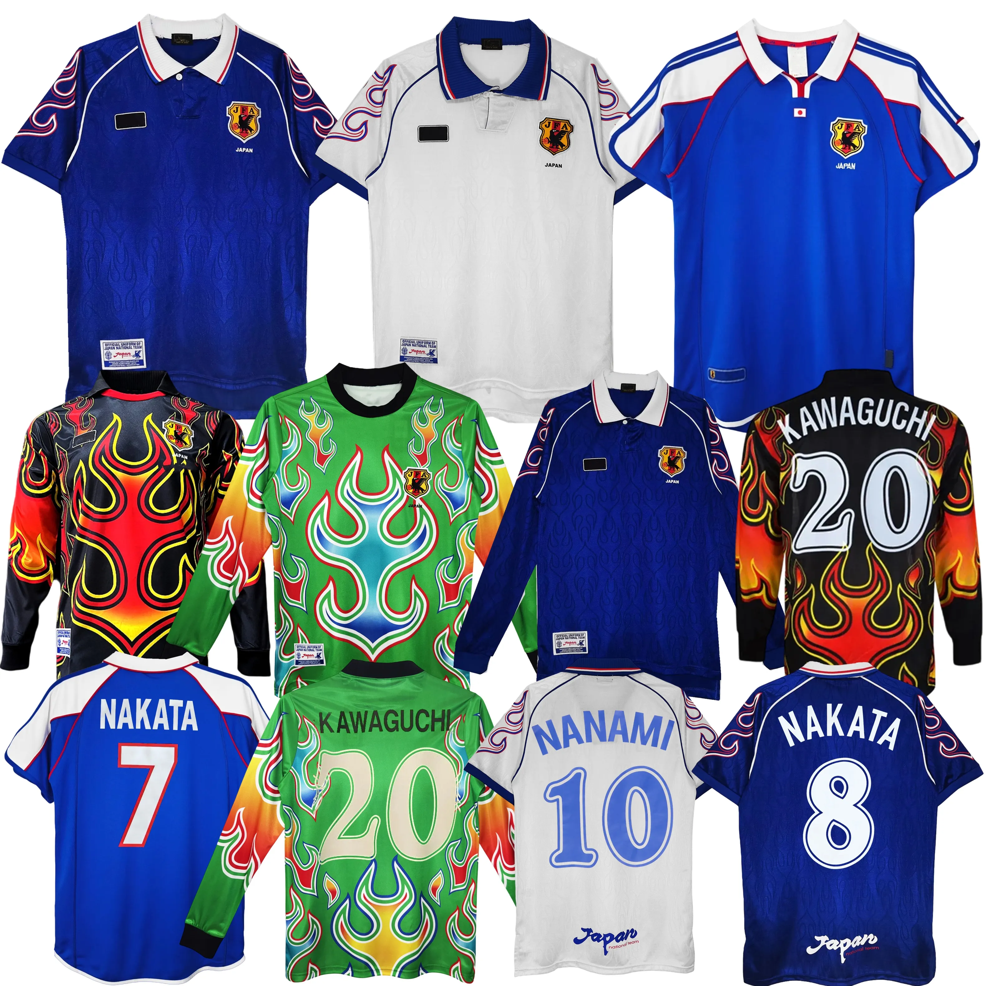 1998 2000 2001 Japan Retro Soccer Jerseys 98 99 00 01 From