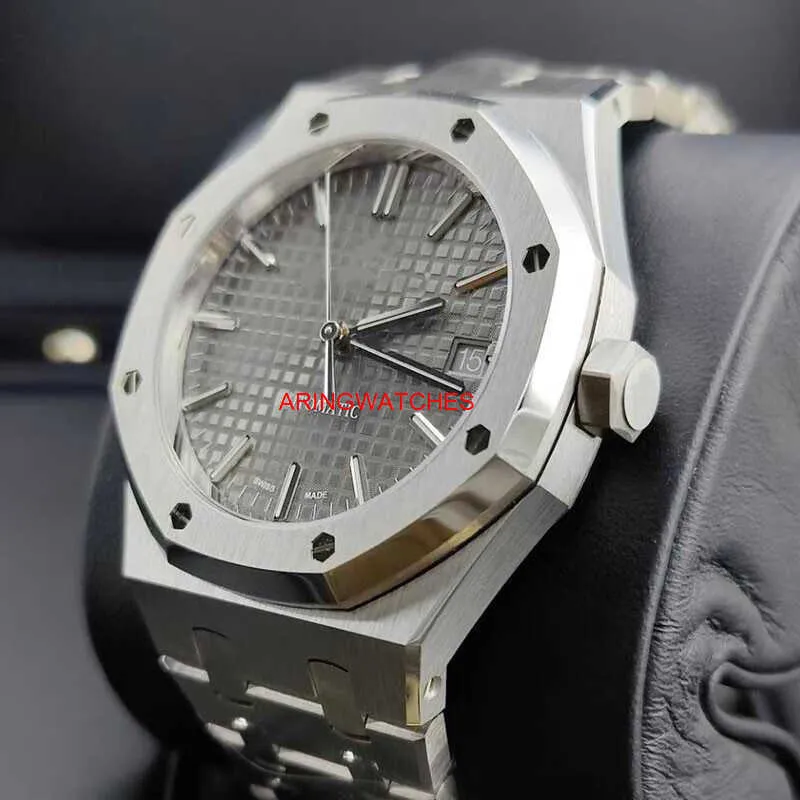 Luxury R0yal 0ak 15400 Automatic Mechanical Silver Watch For Men 37mm ...
