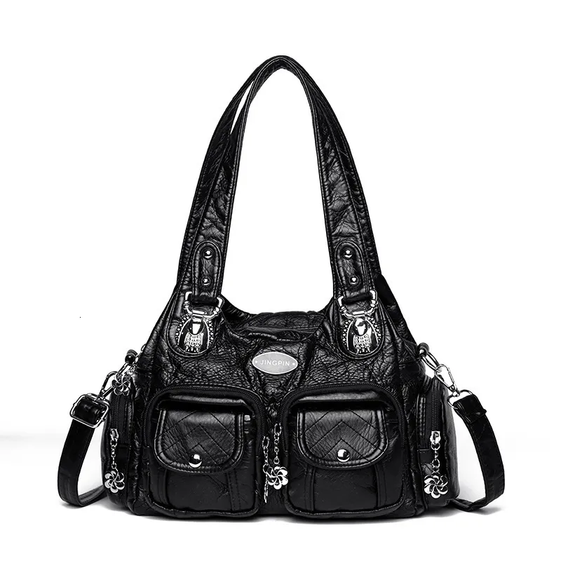 Vintage Women Y2k White Shoulder Bags Hobo Punk From Annides