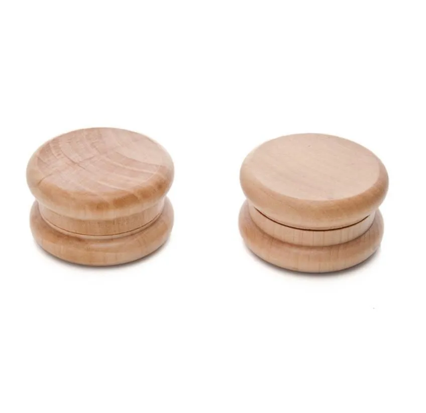 2 layer wood tobacco cigarette grinder Smoking Pipes Round Wood Zinc Tooth Smoke Grinder 55mm 2 Layer Wooden  Circular Metal Smoke Crusher From 3,93 €