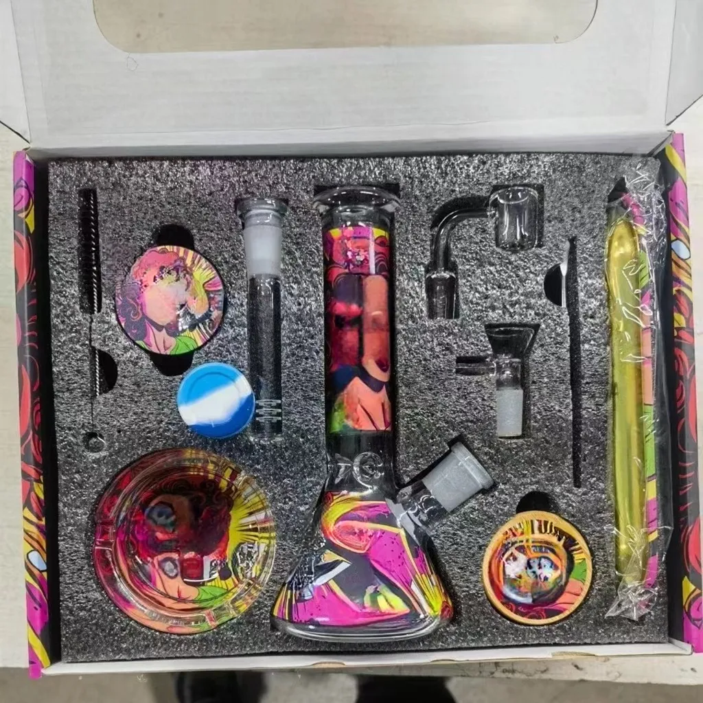 Smoking Kit Glass Beaker Bong Set Grinder,... From Yunsmoking, $18.28 ...