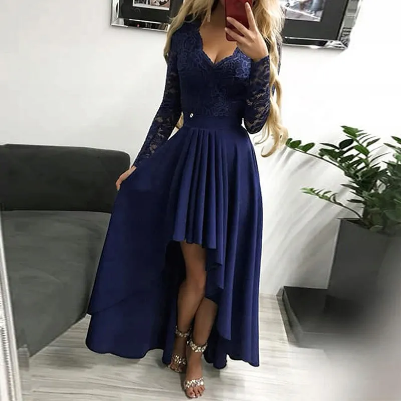 open lace back dress Mermaid Spaghetti Straps Red Long Prom Dresses Thigh Split Beaded Even –  SELINADRESS