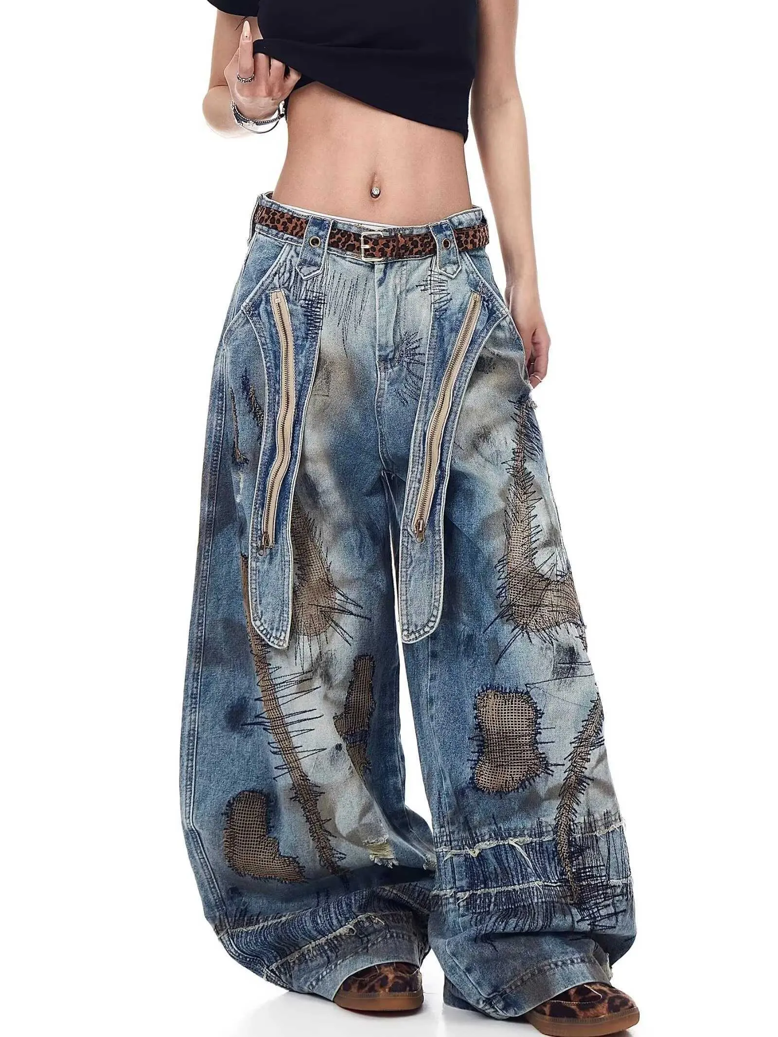 Large Size American Strt Retro Washed Distressed... From 8,26 