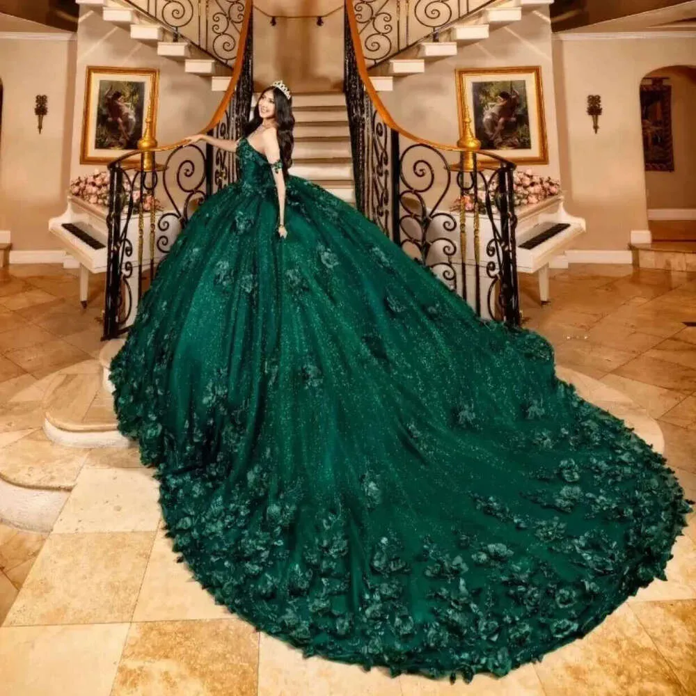 emerald birthday dress LTP1183,Emerald Green Tulle Prom Dresses,Ruffles A-Line Birthday Gown   Laylatailor Shop