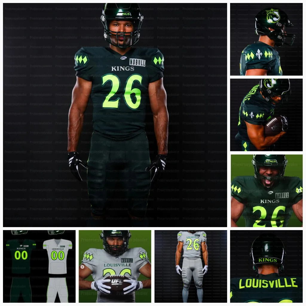 Louisville Kings 2026 UFL Jerseys Jonathan Adams From