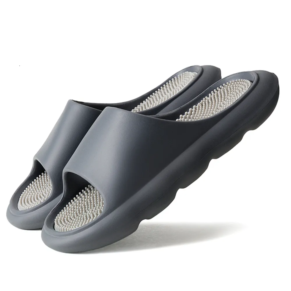 Thick Sole Acupressure Massage EVA For Home Sandals Open Toe Slides Non Slip Solid Slide Daily Outfit Chaoshiji 8818A 1_voghion.com