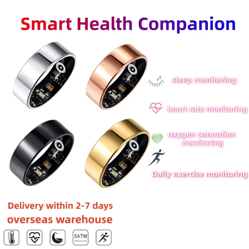 Smarter Ring Mit Herzfrequenz- Und Blutsauerstoffmessung_voghion.com