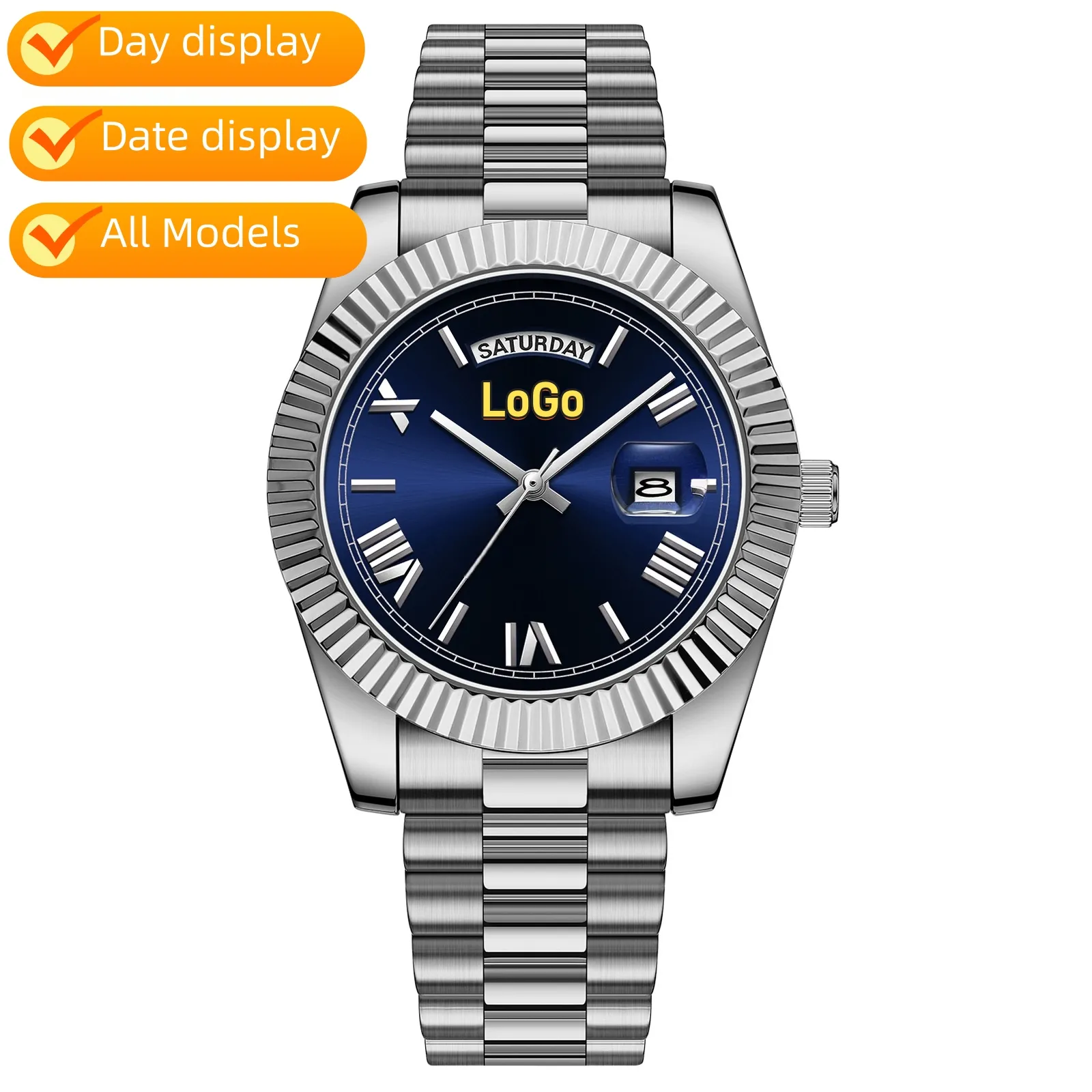 NIBOSI 40mm Automatic Mechanical Watch, Sapphire Dial | DHgate