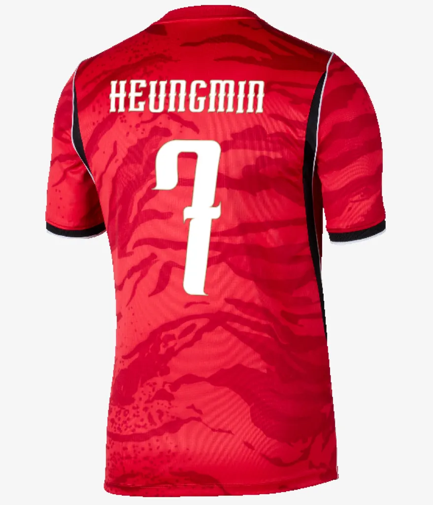 Korea Soccer Jersey Men Polyester Short Sleeve Sports Shirt S-XXL