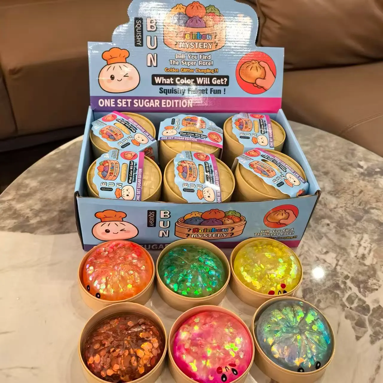 Dumpling Squishy en Vaporera - Mysterys Squishys Dumplings Box, Acabado Brillante o Mate. Juguete Apretables de Bollo sensorial, Colores Sorpresa. Ideal para Oficina y Adultos(2 Unidad)(A B Dumpling Squishy en Vaporera - Mysterys Squishys Dumplings Box, Acabado Brillante o Mate. Juguete Apretables de Bollo sensorial, Colores Sorpresa. Ideal para Oficina y Adultos(2 Unidad)(A B