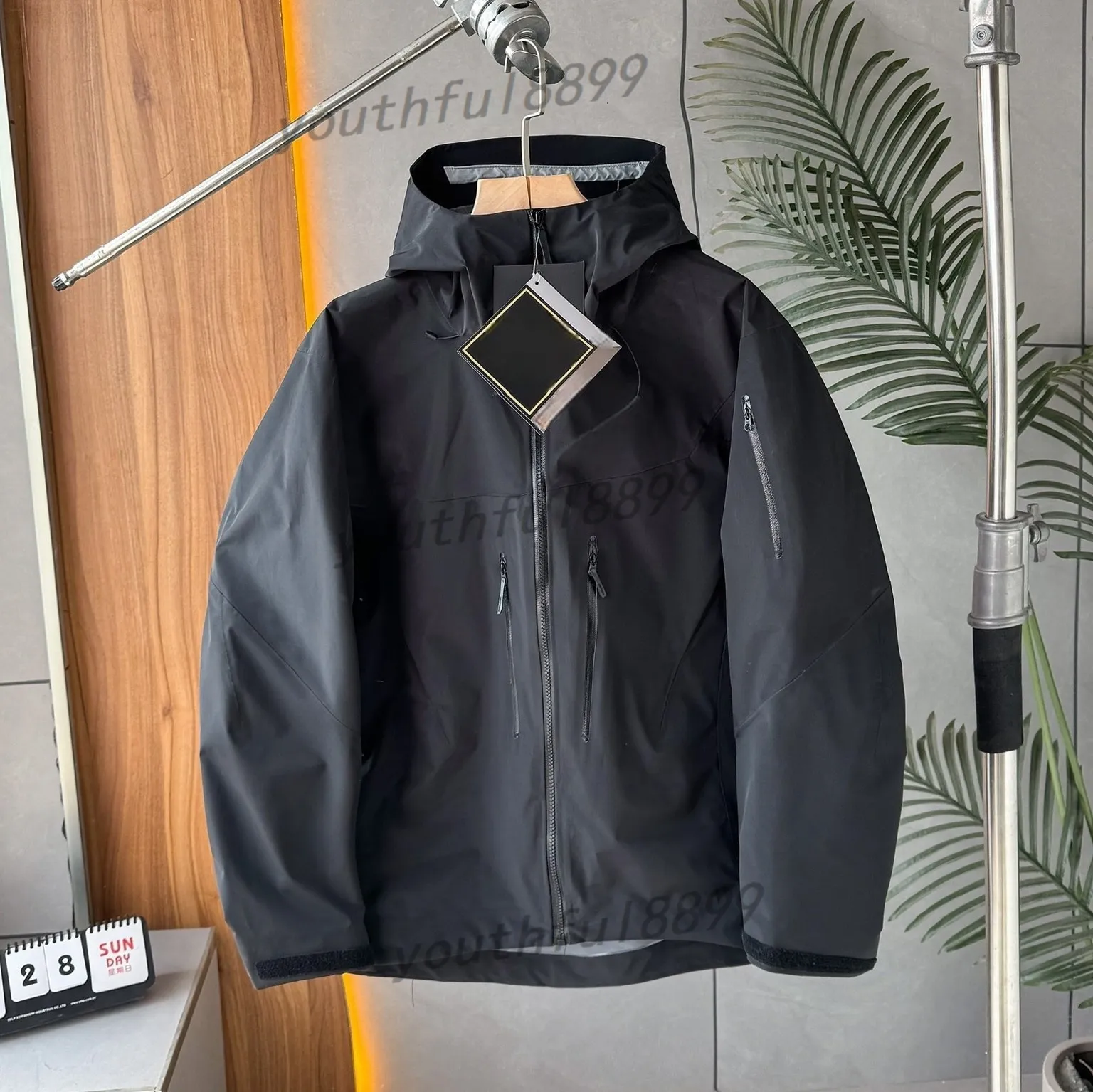 Arcteryx Windstopper Softshell Jacket Mens XL Black Full Zip 