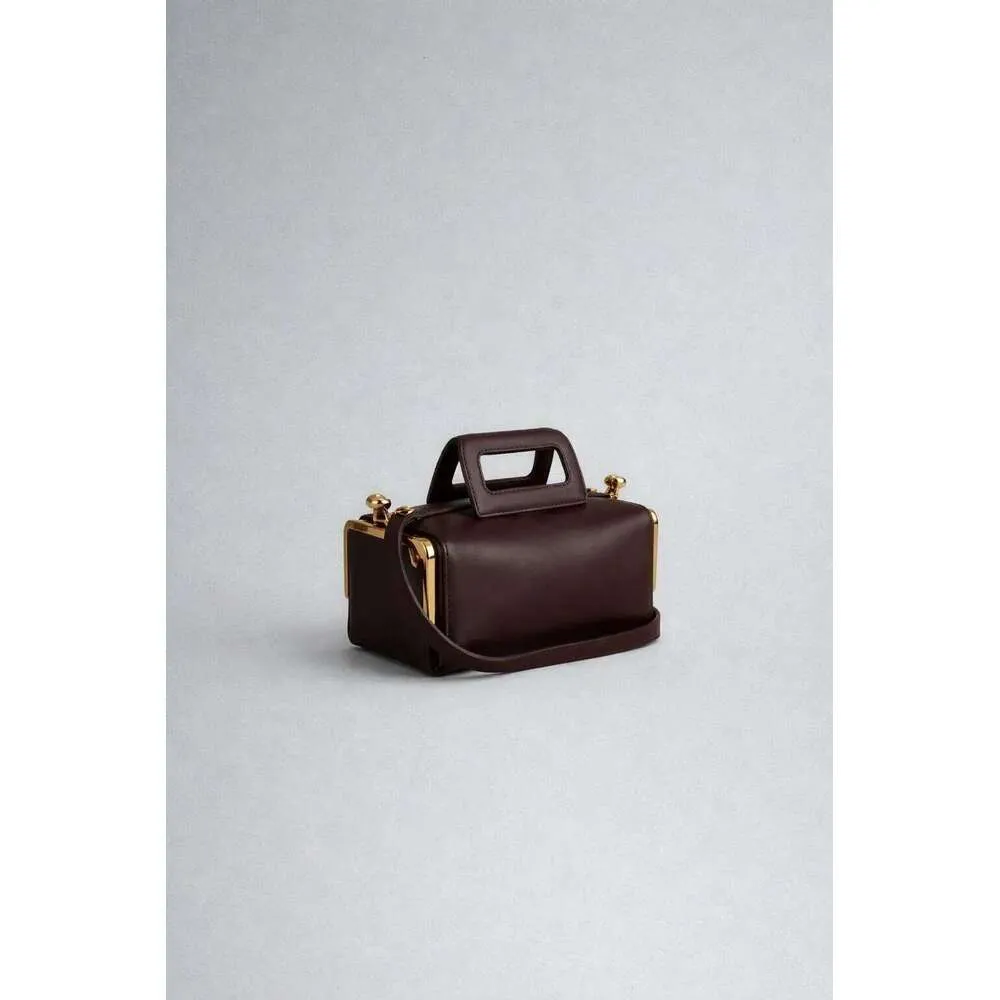 Luxe designer handtas met klemgesp van kunstleer voor dames_voghion.com
