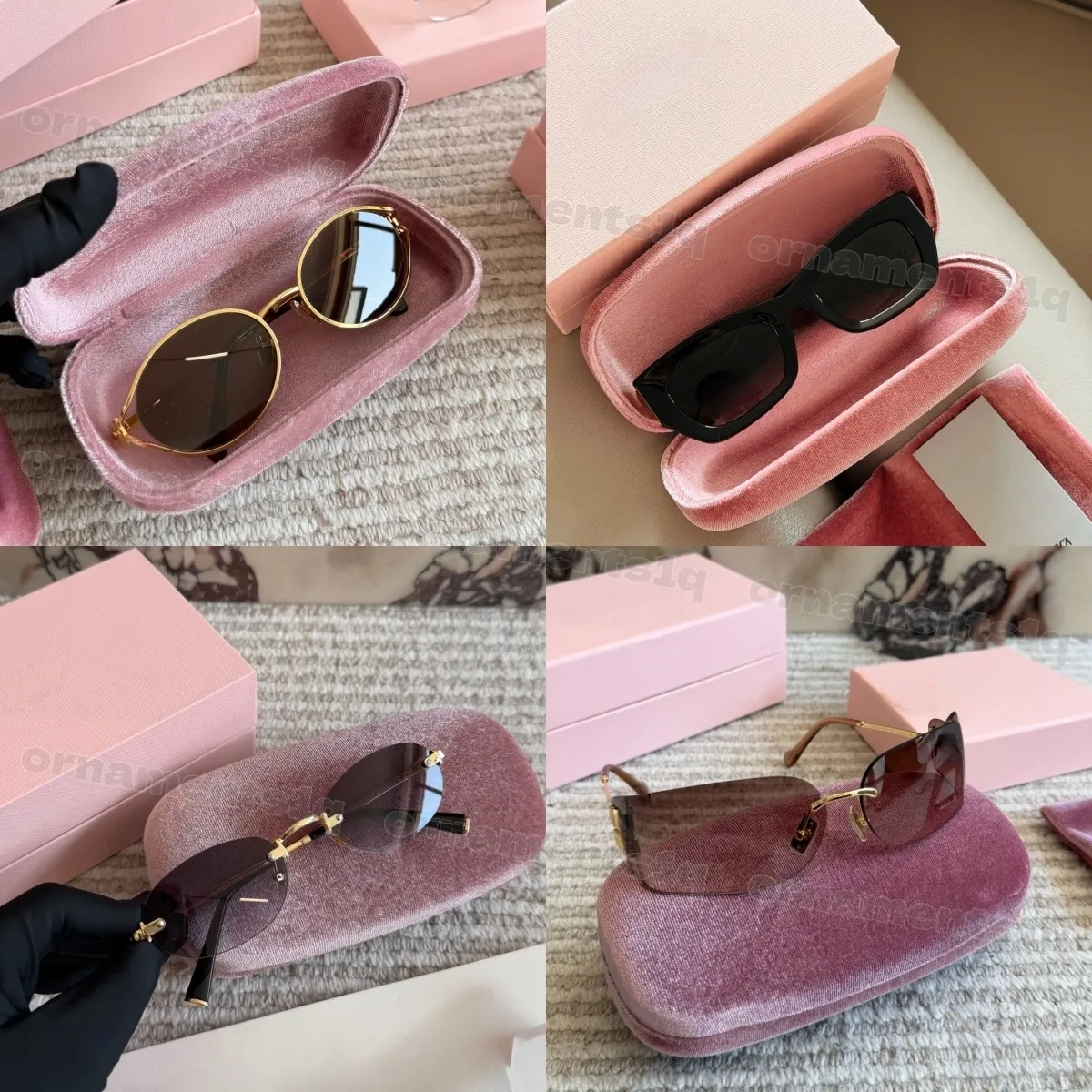 Gafas de sol de lujo para mujer con detalles dorados y uv_voghion.com