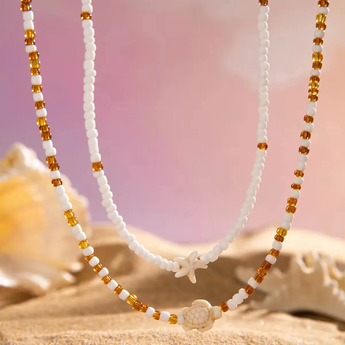 Bohemian Handmade Starfish Tortoise Choker Chain... From Xuan05 