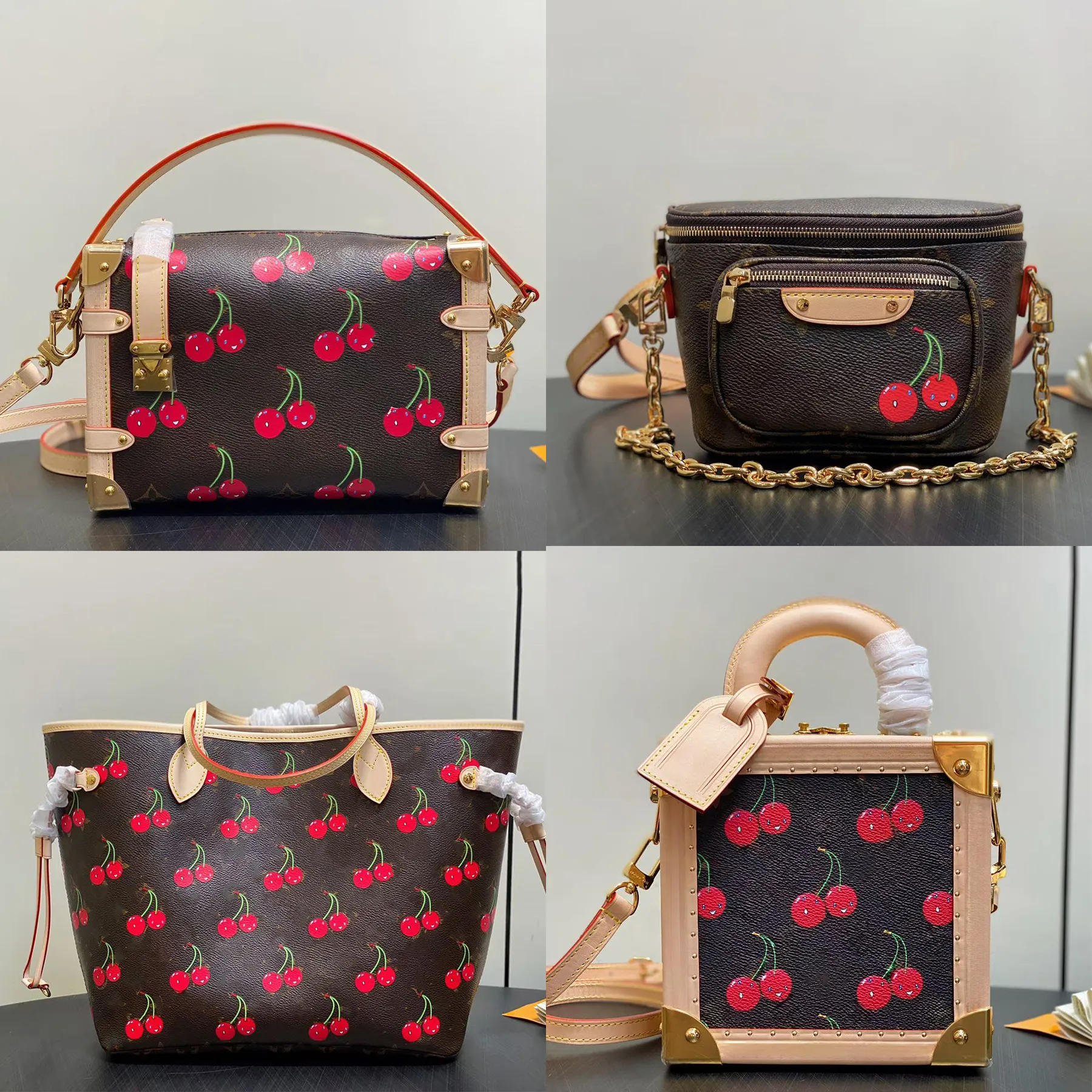Takashi TM Murakami Leather Beach Clutch Tote  From Liulinglong