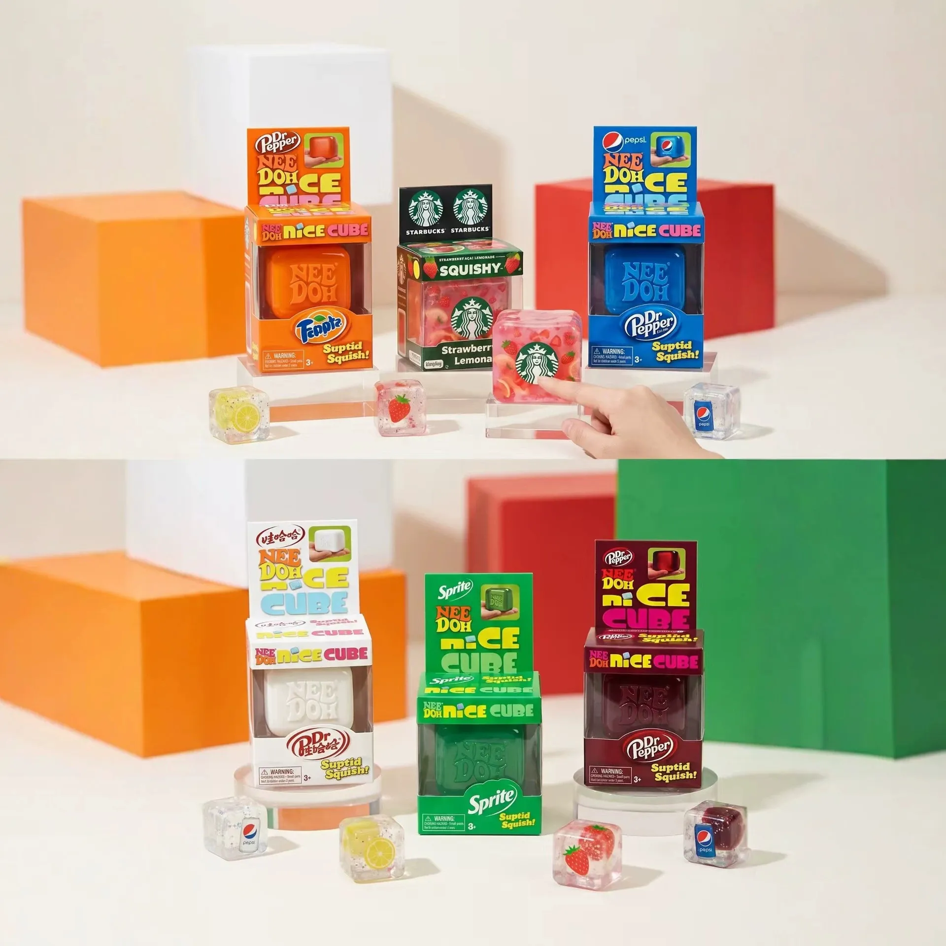 Needoh Nice Cube Simulated Soda Squishy Fidget Toy  From