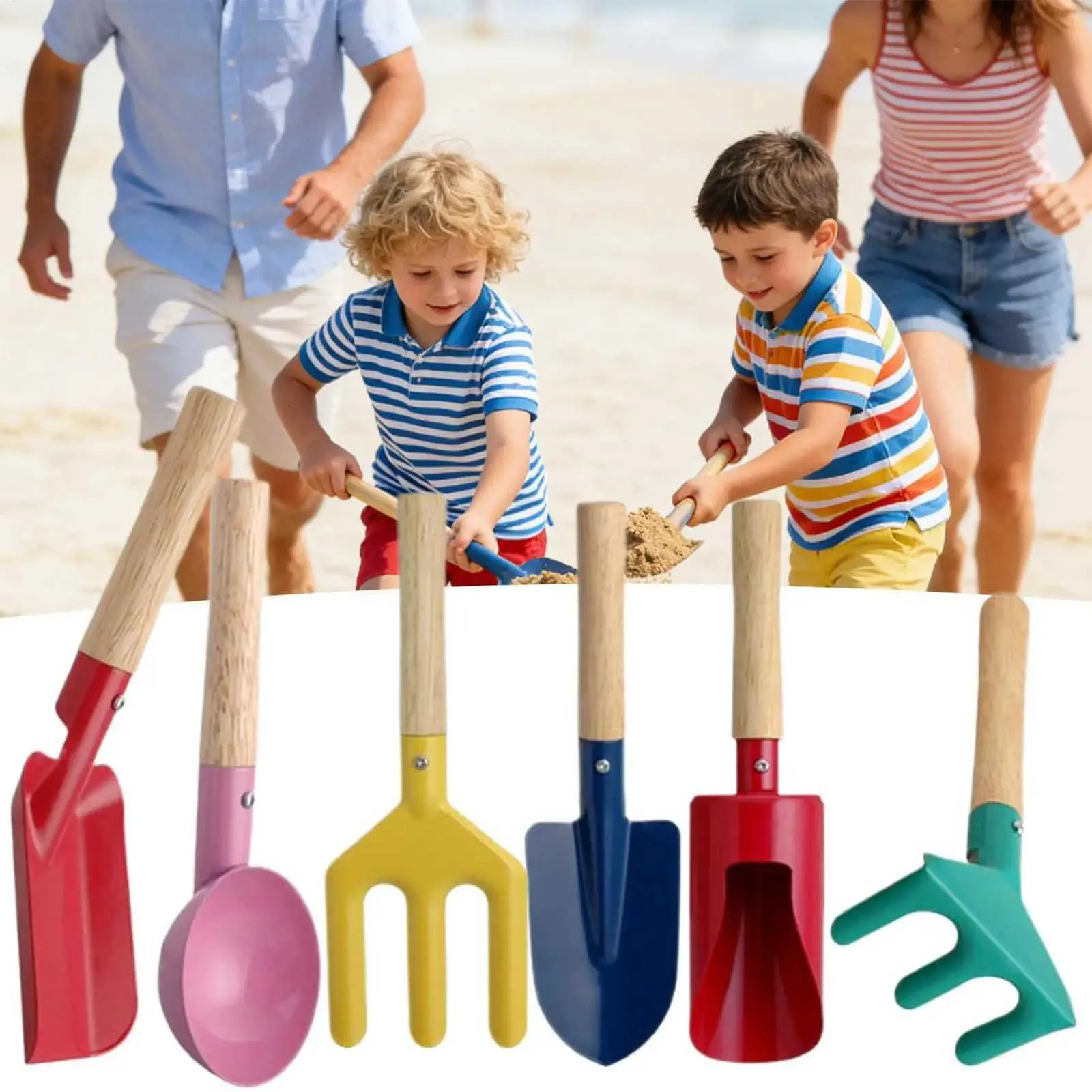 Kids Gardening Tools Set 6pcs Outdoor Beach Educational Learning Toys For  Boys Girls Digging Planting Seeds Flower Pot Stem Gift X260504