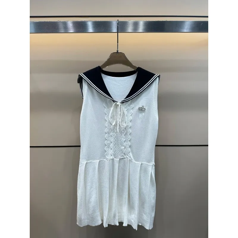 Designer Tank Top Dress Womens Sleeveless Sailor... From Apparel_top1, $40.4